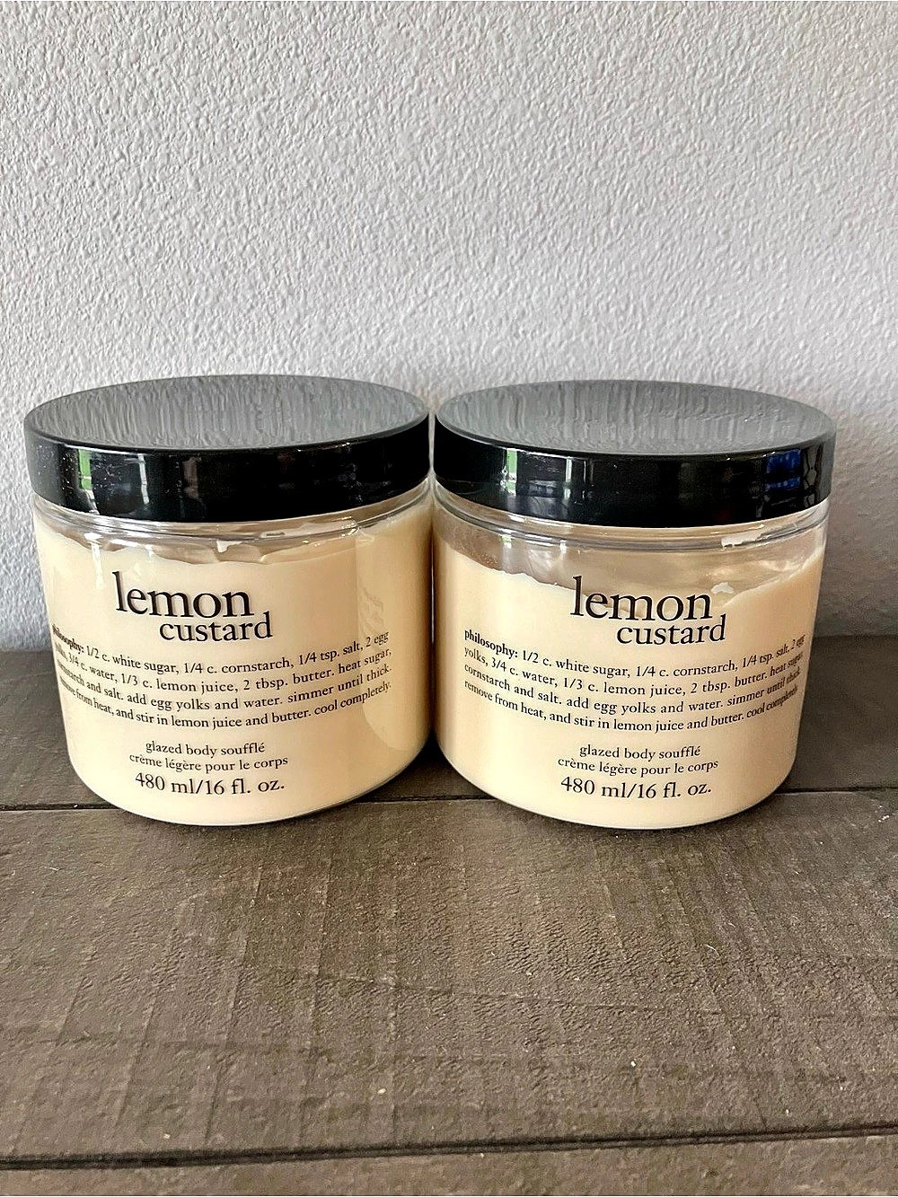 philosophy lemon custard Body Moisturizer Duo NWT